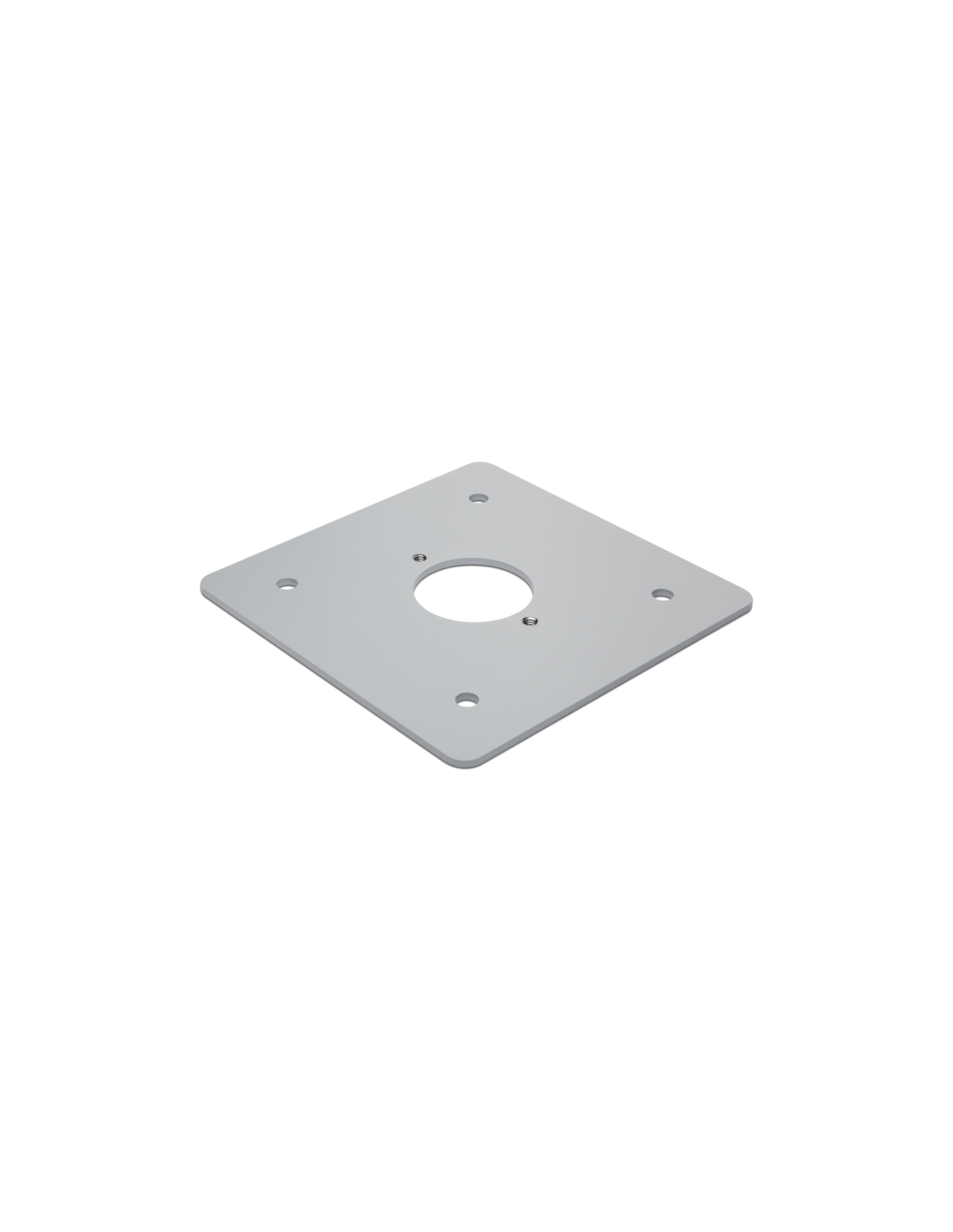 Platine thermolaquée pour bornes de jardin étanches aux projections d'eau, couleur gris