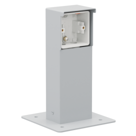 Borne de jardin étanche aux projections d'eau avec platine, pour une fonction Niko Hydro, couleur gris