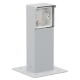 Borne de jardin étanche aux projections d'eau avec platine, pour une fonction Niko Hydro, couleur gris