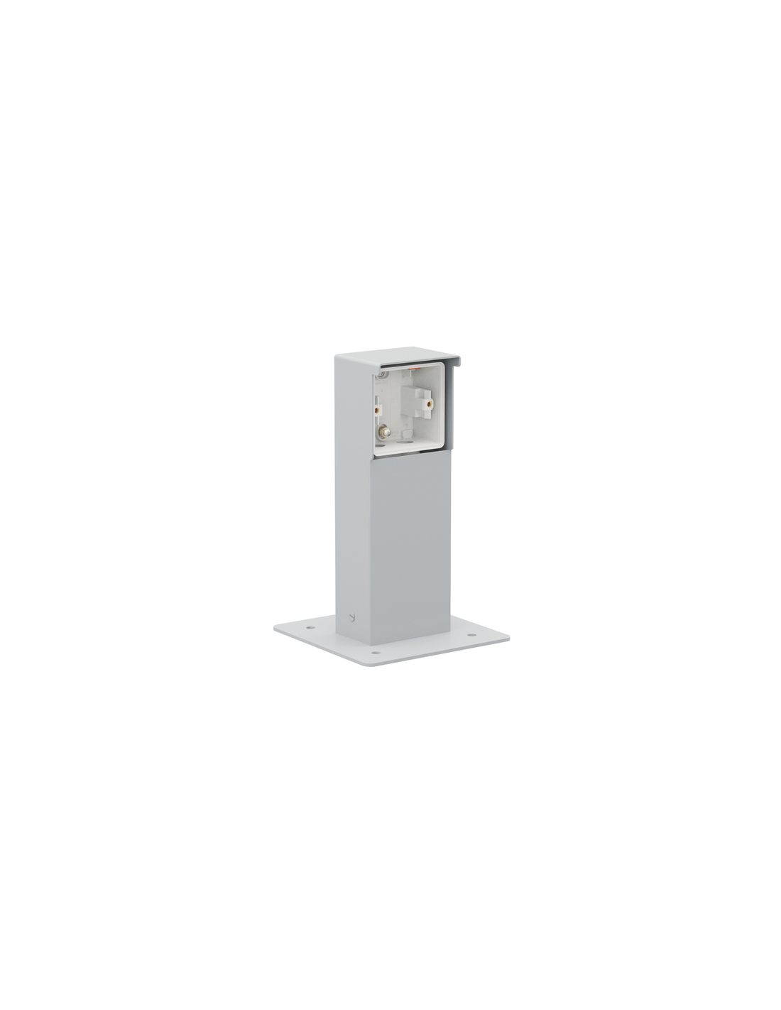 Borne de jardin étanche aux projections d'eau avec platine, pour une fonction Niko Hydro, couleur gris