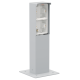 Borne de jardin étanche aux projections d'eau avec platine, pour deux fonctions Niko Hydro, couleur gris