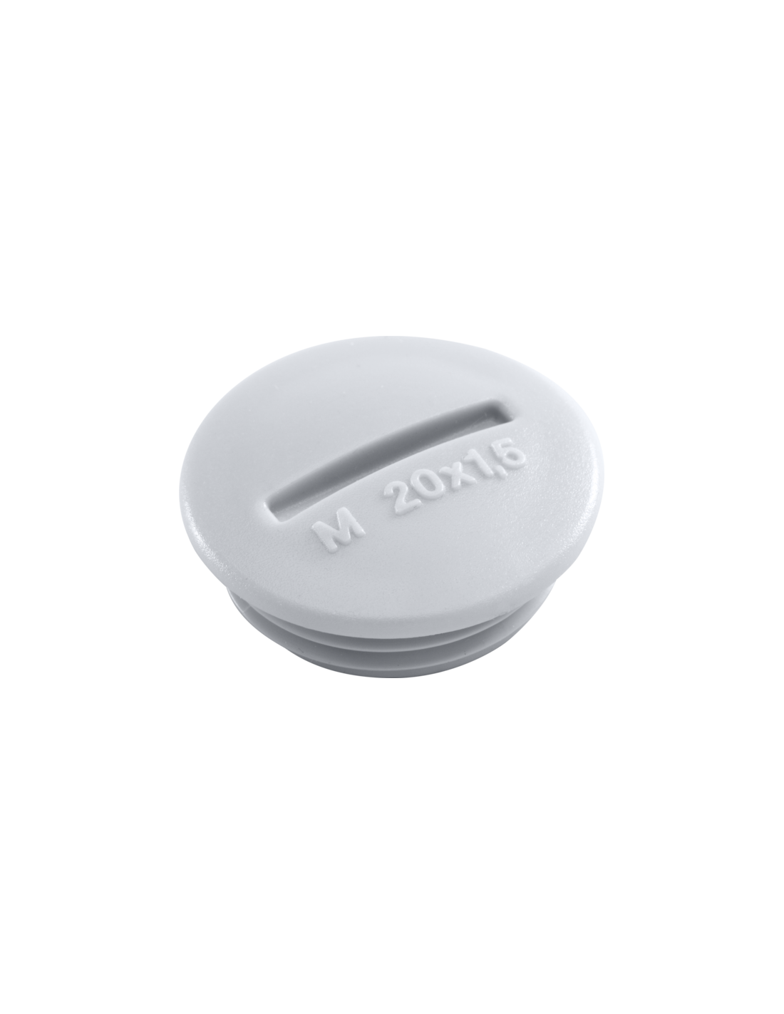 Bouchon aveugle M20 étanche aux projections d'eau, grey