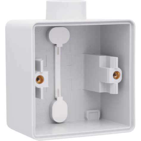 Boîte en saillie simple étanche aux projections d'eau avec une entrée M20 pour une fonction, couleur gris