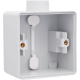 Boîte en saillie simple étanche aux projections d'eau avec une entrée M20 pour une fonction, couleur gris