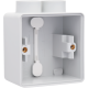 Boîte en saillie simple étanche aux projections d'eau avec une entrée M20 double pour une fonction, couleur gris