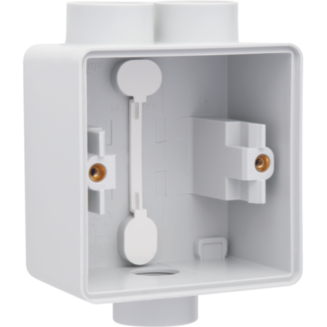 Boîte en saillie simple étanche aux projections d'eau avec une entrée M20 double et une entrée M20 simple pour une fonction, couleur gris