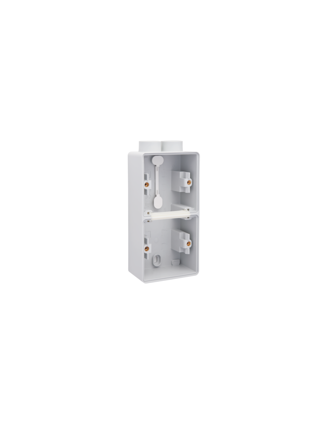 Boîte en saillie double vertical étanche aux projections d'eau avec une entrée M20 double pour deux fonctions, couleur gris