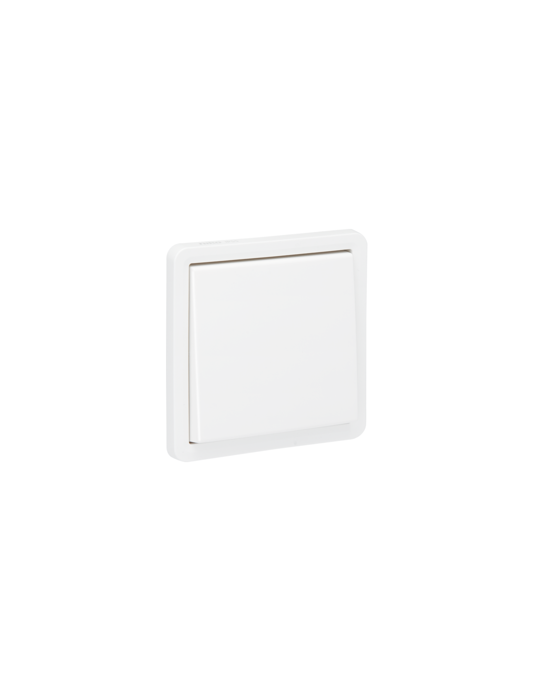 Bouton-poussoir non éclairable, étanche aux projections d’eau 10 A/250 Vac, avec 4 bornes de raccordement et un contact N.O. ou N.F., avec bornes à vis, couleur blanc