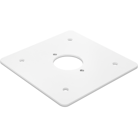 Platine thermolaquée pour bornes de jardin étanches aux projections d'eau, couleur blanc