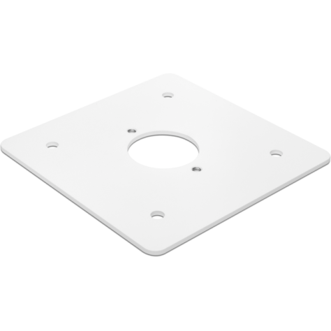 Platine thermolaquée pour bornes de jardin étanches aux projections d'eau, couleur blanc