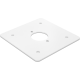 Platine thermolaquée pour bornes de jardin étanches aux projections d'eau, couleur blanc