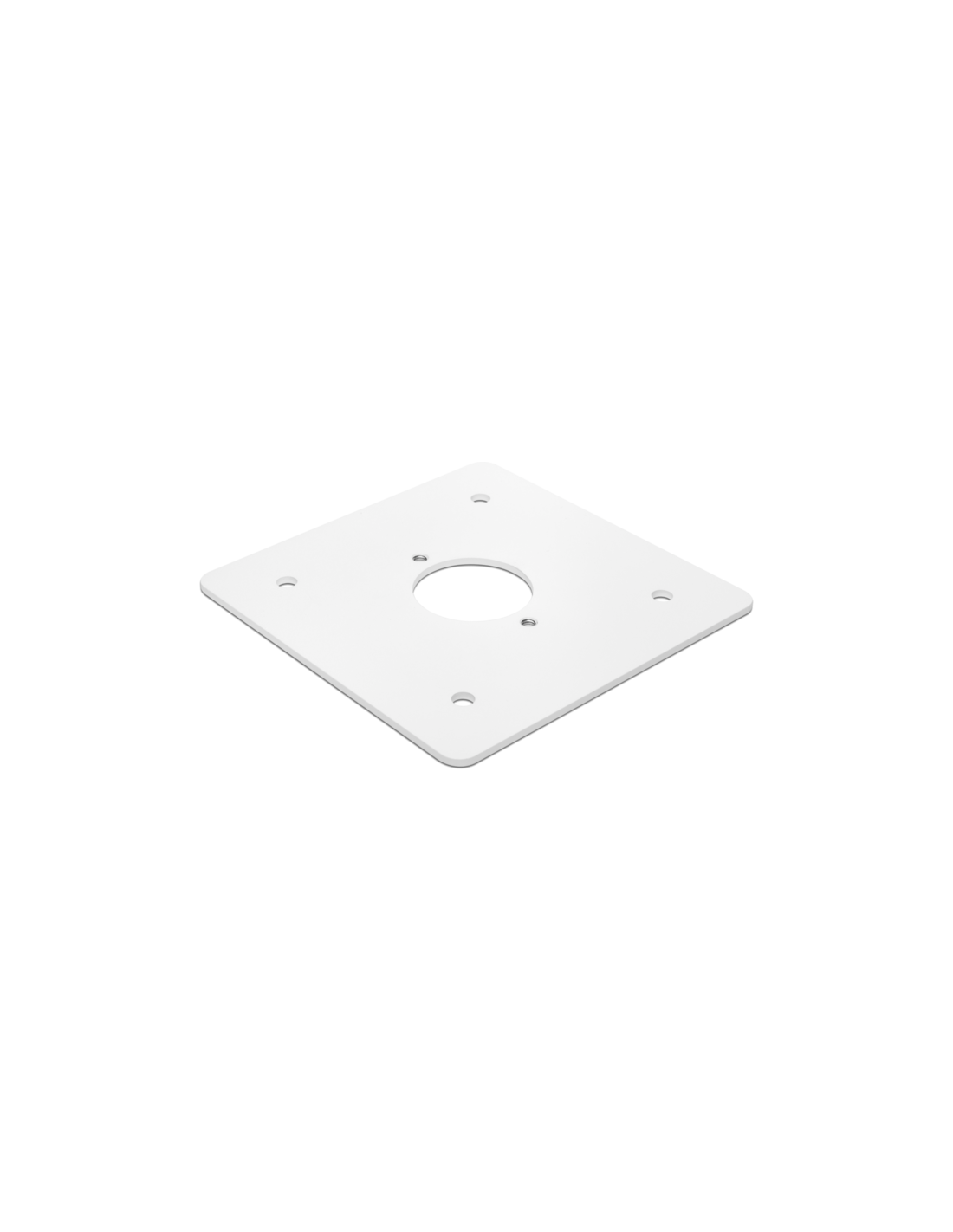 Platine thermolaquée pour bornes de jardin étanches aux projections d'eau, couleur blanc