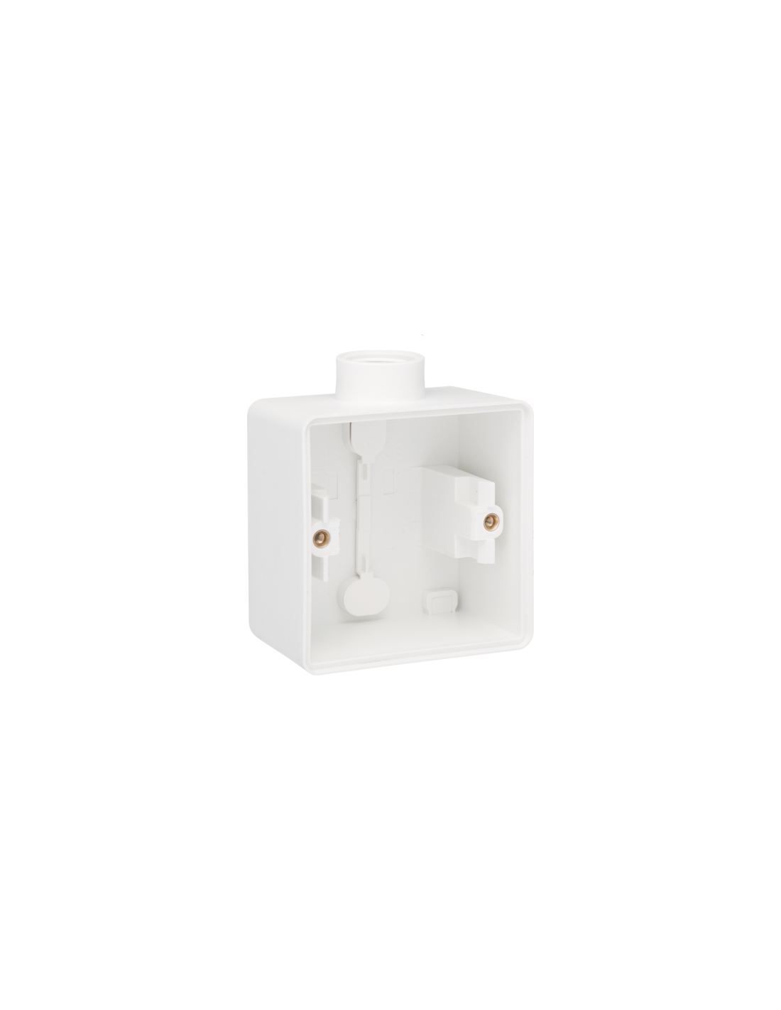 Boîte en saillie simple étanche aux projections d'eau avec une entrée M20 pour une fonction, couleur blanc