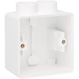Boîte en saillie simple étanche aux projections d'eau avec une entrée M20 double pour une fonction, couleur blanc