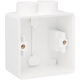 Boîte en saillie simple étanche aux projections d'eau avec une entrée M20 double pour une fonction, couleur blanc