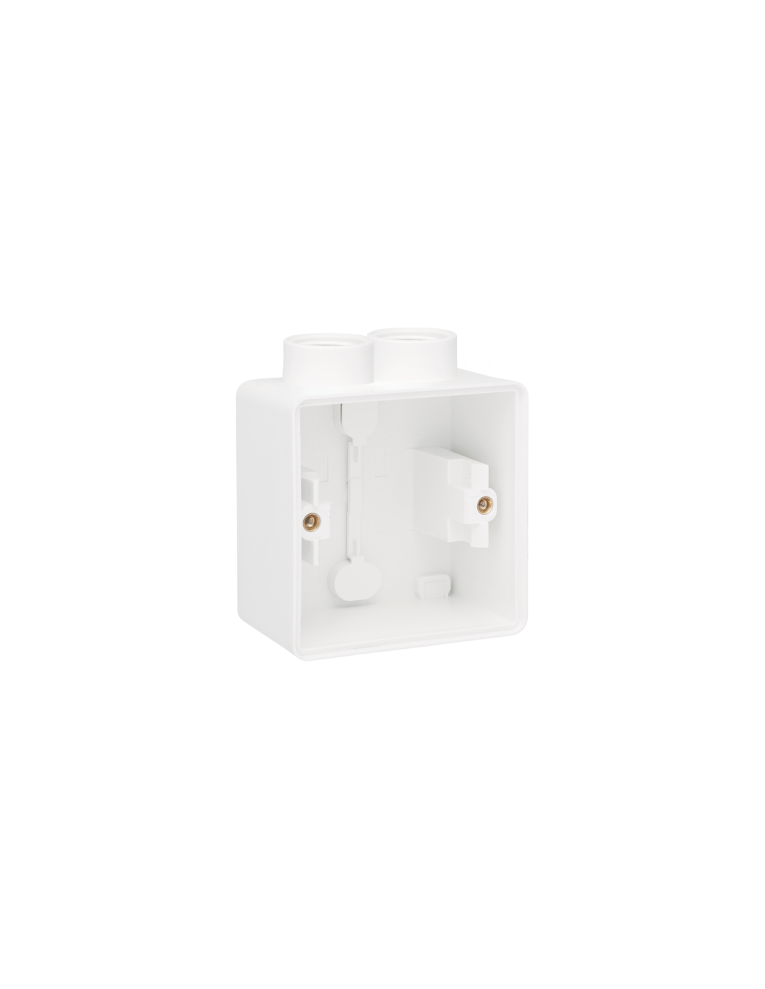 Boîte en saillie simple étanche aux projections d'eau avec une entrée M20 double pour une fonction, couleur blanc