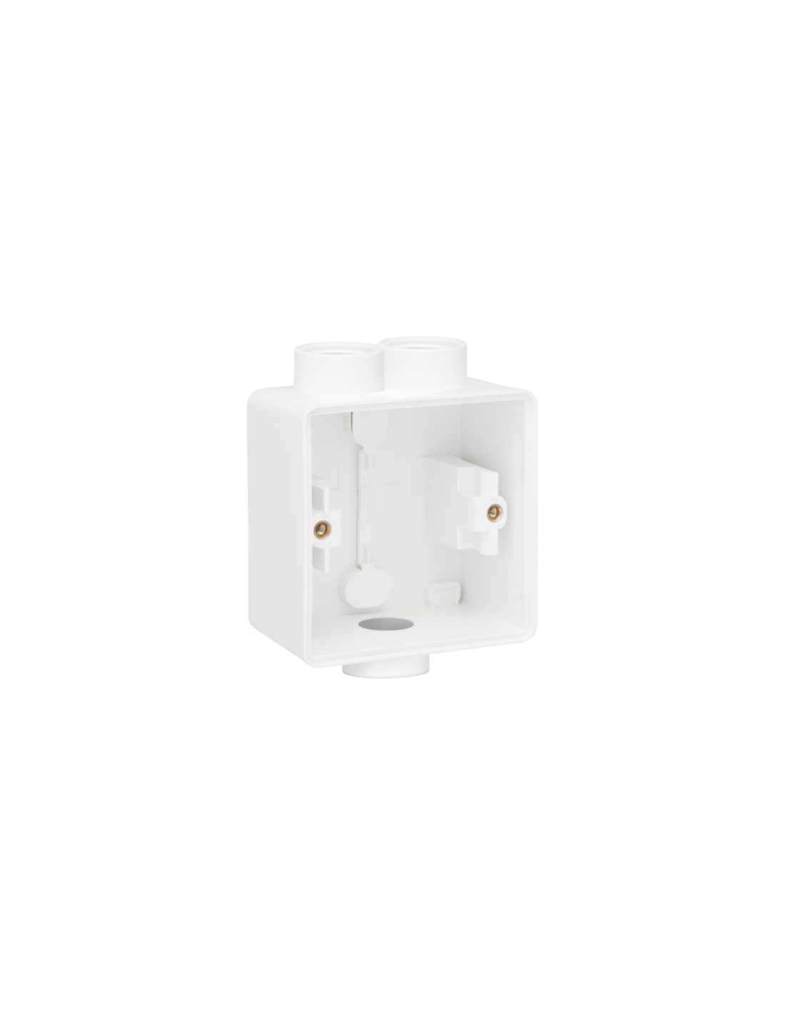 Boîte en saillie simple étanche aux projections d'eau avec une entrée M20 double et une entrée M20 simple pour une fonction, couleur blanc