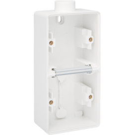 Boîte en saillie double vertical étanche aux projections d'eau avec une entrée M20 pour deux fonctions, couleur blanc