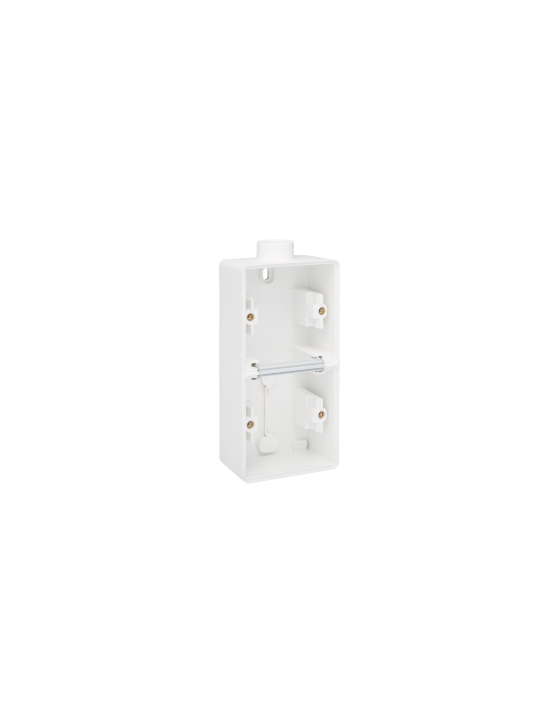 Boîte en saillie double vertical étanche aux projections d'eau avec une entrée M20 pour deux fonctions, couleur blanc
