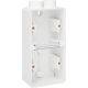 Boîte en saillie double vertical étanche aux projections d'eau avec une entrée M20 double pour deux fonctions, couleur blanc