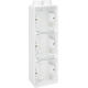 Triple boîte en saillie vertical étanche aux projections d'eau avec une entrée M20 double pour trois fonctions, couleur blanc