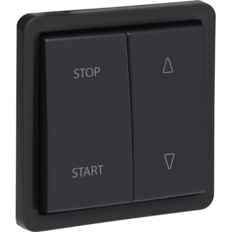 Interrupteur pour volets, étanche aux projections d’eau 10 AX/250 Vac, avec verrouillage mécanique et verrouillage électrique, avec bornes à connexion rapide, couleur noir