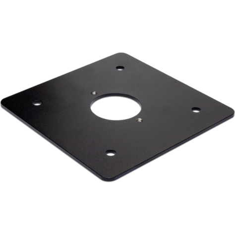 Platine thermolaquée pour bornes de jardin étanches aux projections d'eau, couleur noir