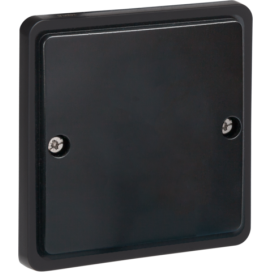 Cache-trou étanche aux projections d'eau, couleur noir