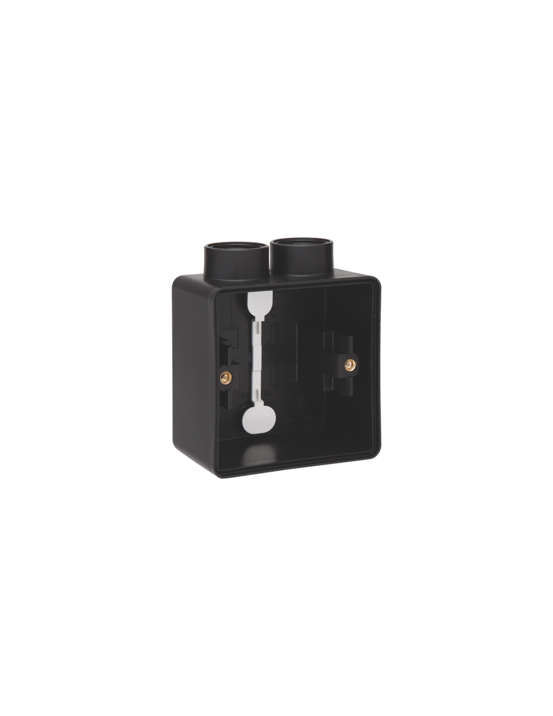 Boîte en saillie simple étanche aux projections d'eau avec une entrée M20 double pour une fonction, couleur noir