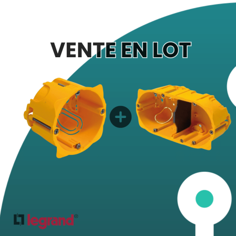 LOT - Batibox - 40 boîtes 080051 (+10 offertes) et 30 boîtes 080052 LOT - Batibox - 40 boîtes 080051 (+10 offertes) et 30 boîtes 080052