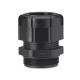Presse-étoupes PVC à serrage-Metrique - 20 mm IP68 NOIR