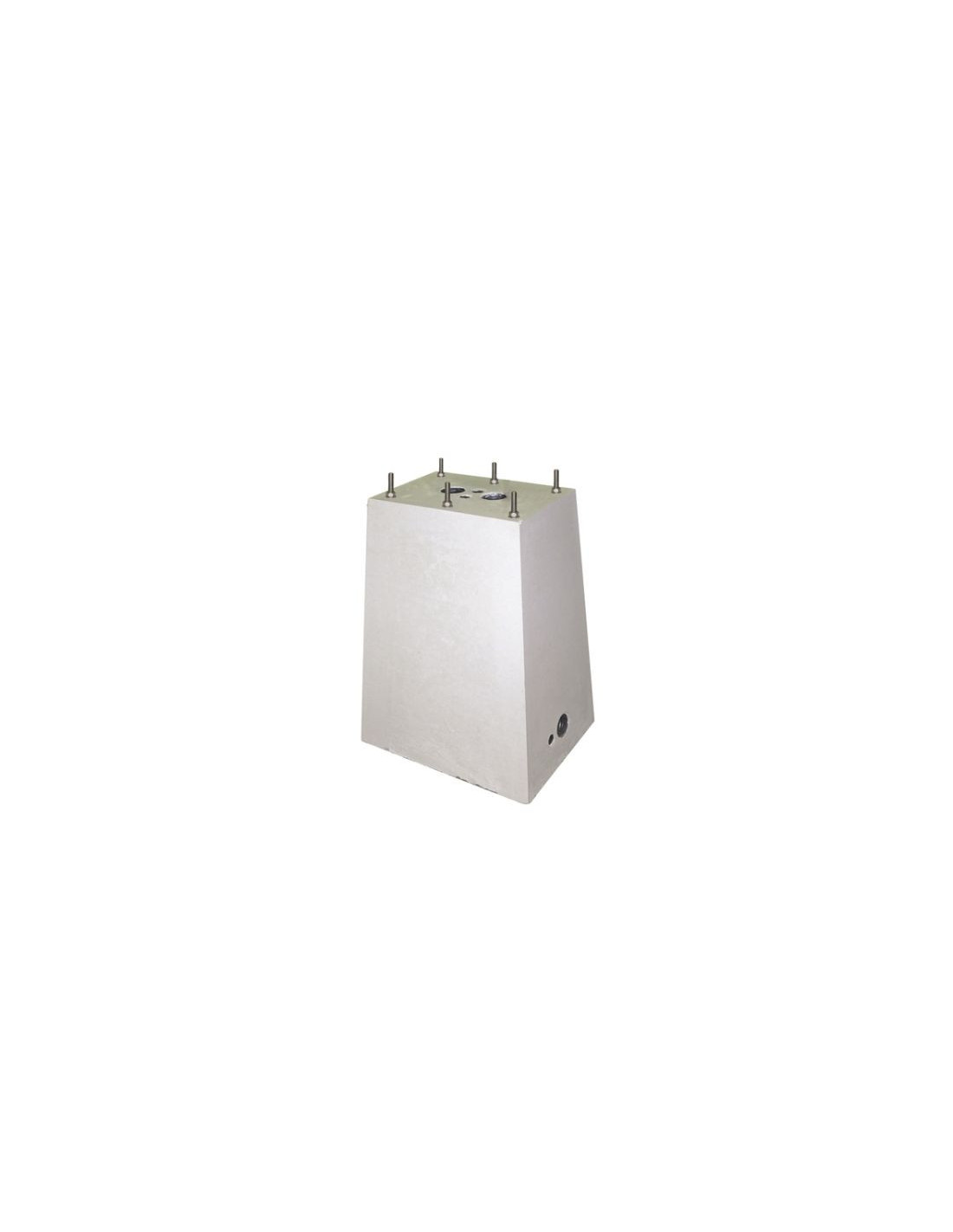 BASE EN BETON POUR COLONNE INOX AMTRON