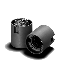 Soquet/douille lisse pour ampoule E27 - Noir - Connexion rapide