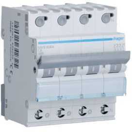 Disjoncteur 3kA - C - 3P+N - 25A - 4MOD. - quickconnect