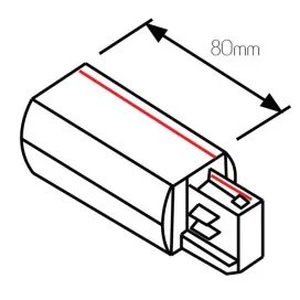 TRACK 3-phase alimentation gauche - blanc