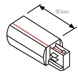 TRACK 3-phase alimentation droite - blanc