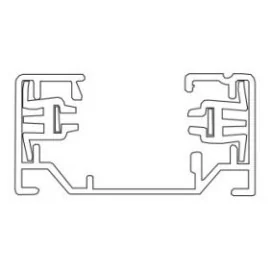 TRACK 2-phase - aluminium - max 16A - longueur 1930mm - 35mm x 18mm - noir