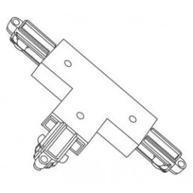 TRACK 2-phase T-connecteur - terre exterieur - terre blanc