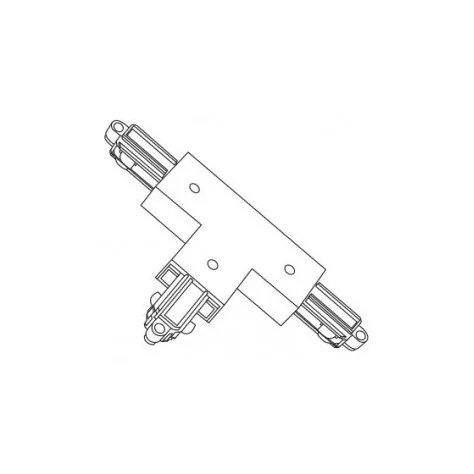 TRACK 2-phase T-connecteur - terre exterieur - terre blanc