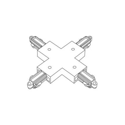 TRACK 2-phase X-connecteur - blanc