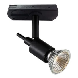 SONAR II track spot 2-phase - GU10 - acier - max 50W - 115mm x 30mm - noir