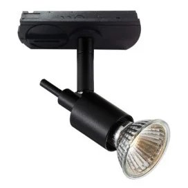 SONAR II track spot 2-phase - GU10 - acier - max 50W - 115mm x 30mm - noir