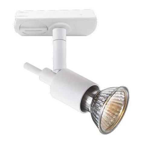 SONAR II track spot 2-phase - GU10 - acier - max 50W - 115mm x 30mm - blanc