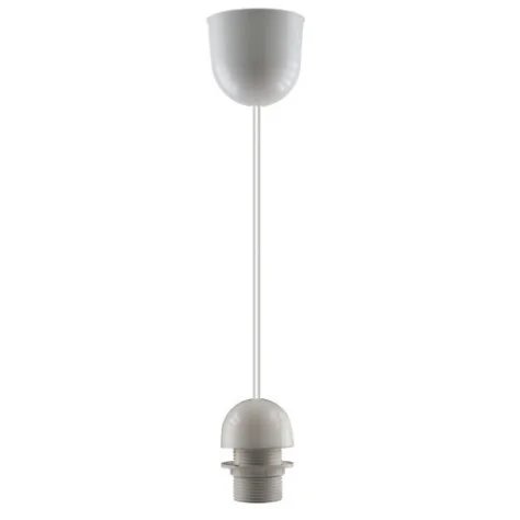 NINA pendule - 1x E27 - PVC - max 60W - 100mm x 1320mm - blanc