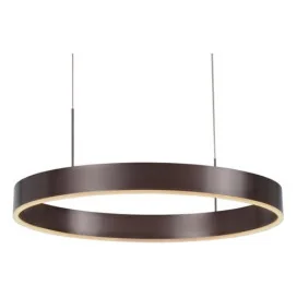 PURE pendule ronde - 22W - alu - 1540lm - 3000K - 550/571mm x 1200mm - bronze