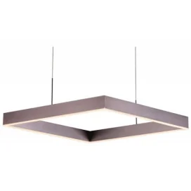 PURE pendule carré - 31W - alu - 2170lm - 3000K - 600mm x 615mm x 1200mm- bronze