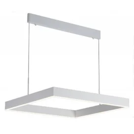 PURE pendel carré - 31W - alu - 2170lm - 3000K - 600/615mm x 1200mm - blanc mat