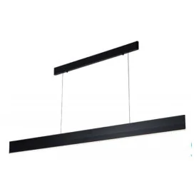 PURE pendule longue - 37W - alu - 2590lm - 3000K - 1800mm x 1200mm - noir mat