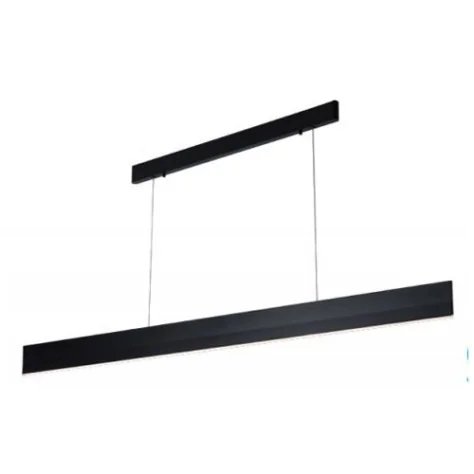 PURE pendule longue - 37W - alu - 2590lm - 3000K - 1800mm x 1200mm - noir mat