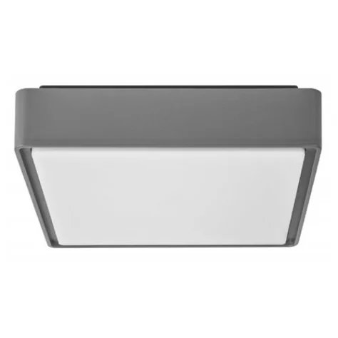 GOA carré - 12W - plastic - 950lm - 3000K - IP65 - 220mm x 220mm x 56mm - gris